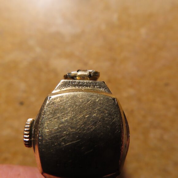 Vintage 10k Yellow Gold Plated Bulova Lady\'s Watch; Windup; Runs